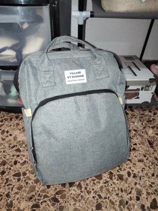Mochila cambiador bebé con cuna plegable