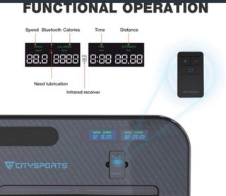 Cinta de correr eléctrica Citysports Bluetooth