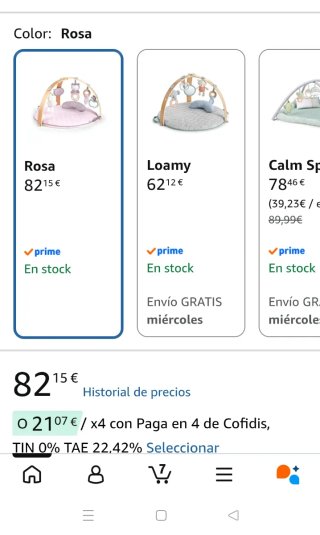 Gimnasio para Bebé de color Rosa