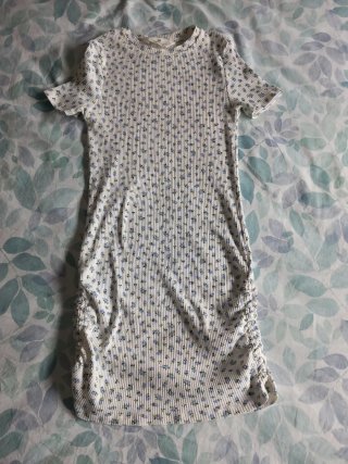 Vestido floral niña manga corta talla 12-14