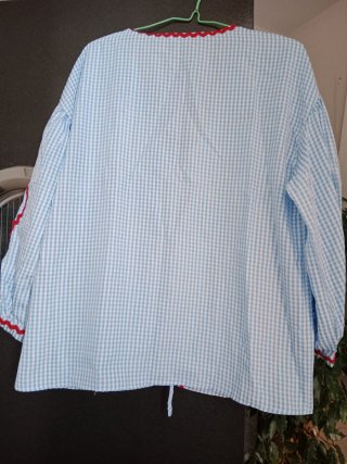 Blusa Mango Talla M  Azul y Rojo