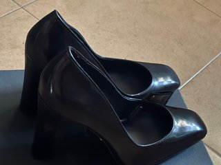 Zapatos de tacón negros Massimo Dutti