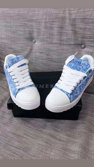 Zapatillas Numeris Talla 44 Azul y Blanco