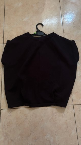 Camiseta ancha elegante negra talla S/M
