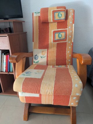 Poltrona vintage originale in legno