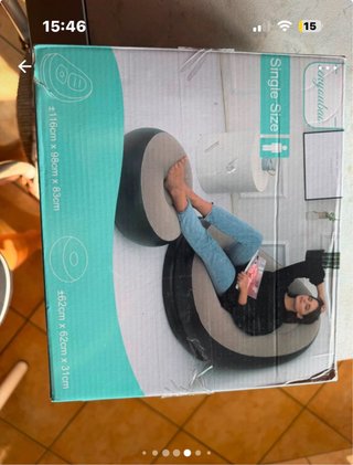 Poltrona pouf gonfiabile Senyoubad