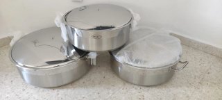 3 Ollas, SHARO Acero Inoxidable