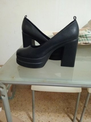 Zapatos de plataforma negros mujer