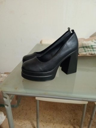 Zapatos de plataforma negros mujer