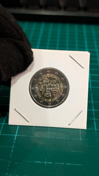 Moneda dos euros  Eslovaquia 2023 Trenčín