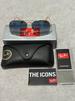Gafas de Sol Ray-Ban Aviador Gold/Gradient Blue