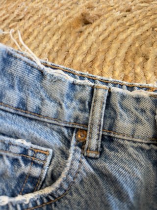 Shorts vaqueros desgastados