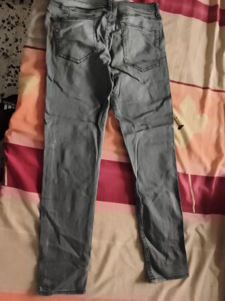Pantalones skinny grises Denim co. Talla L