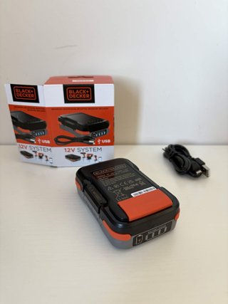 Batería Black Decker 12V 1,5Ah USB litio BDCB12