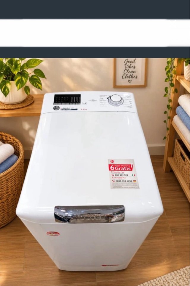 Lavadora Hoover 6,5 kg RPM1200 A+++