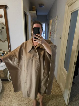 Abrigo capa H&M Talla XL/XXL Beige