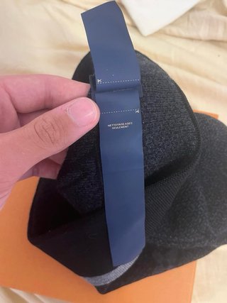 Louis Vuitton berretto monogram nero grigio