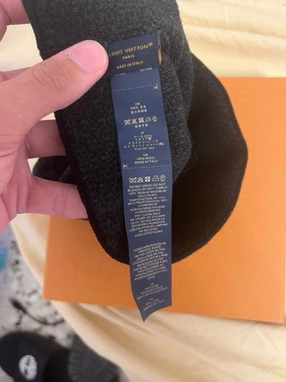 Louis Vuitton berretto monogram nero grigio