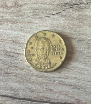 Moneda 20 céntimos Grecia 2002