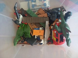 Lote Playmobil Variado Barco Dragones Volcán
