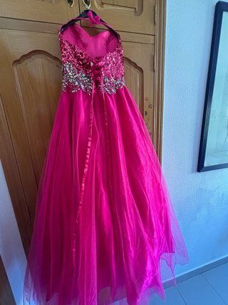 Vestido de fiesta/ quinceañera fucsia bloombury