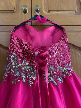 Vestido de fiesta/ quinceañera fucsia bloombury