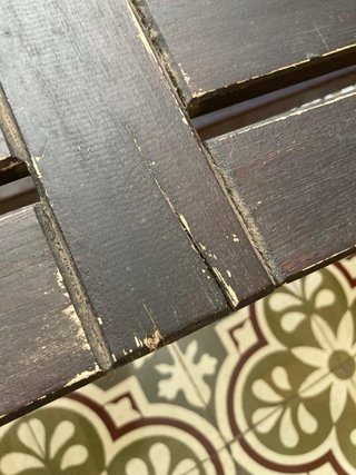 Banco de madera Ikea para exterior