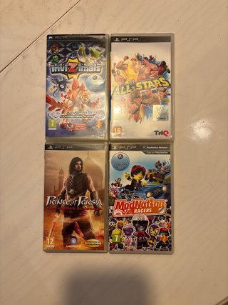 Lote 4 Juegos PSP: InviZimals, WWE All Stars, Prin