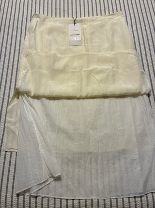 Falda midi combinasa Zara ZW  Collection