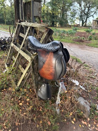 Montura de cuero para caballo