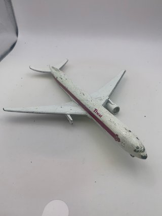 Modellino Aereo Thai pressofuso bianco/rosso