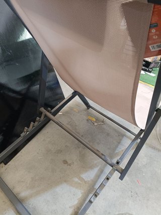 Tumbona plegable Pliante, aluminio gris antracita 100x79x58