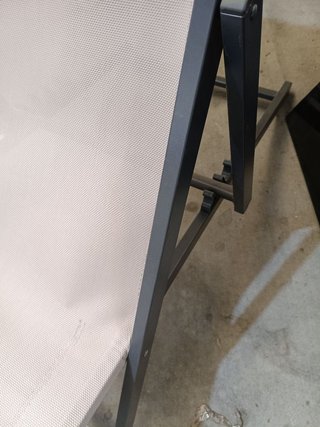 Tumbona plegable Pliante, aluminio gris antracita 100x79x58