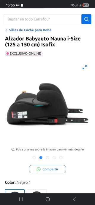 Alzador Baby auto i-SIZE Isofix