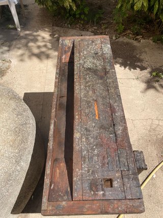 Banco de carpintero antiguo de madera