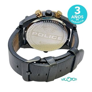 Reloj Police Cuarzo Piel Negro/Dorado