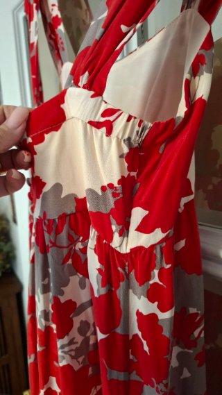 Vestido seda Massimo Dutti estampado floral