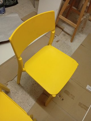 Pack 3 Sillas JANINGE IKEA Amarillas