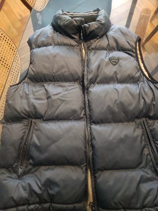 Chaleco plumífero Schott Negro Hombre