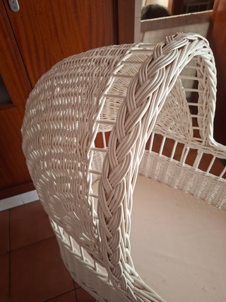 Moisés de mimbre para bebé
