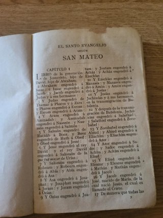 Nuevo Testamento Cipriano de Valera año 1917