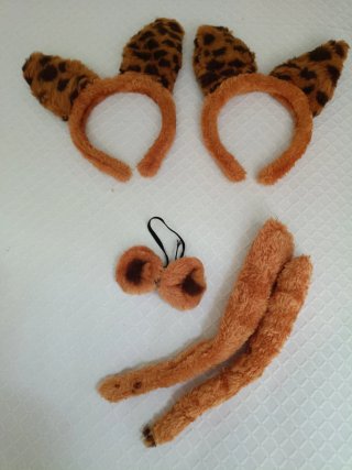 Accesorios disfraz leopardo: orejas y cola