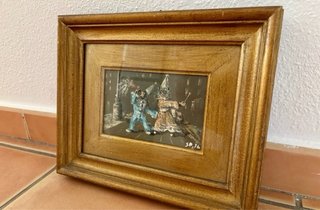 Óleo Commedia dell’arte - Siglo XX