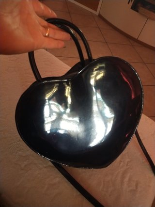 Borsa a cuore Hello Kitty nera