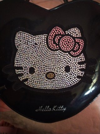 Borsa a cuore Hello Kitty nera