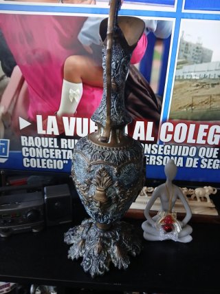 Jarra Ánfora Bronce Antigua Estilo Clásico