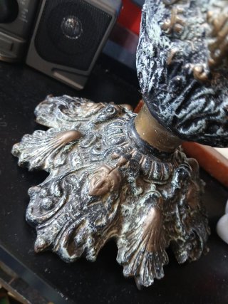 Jarra Ánfora Bronce Antigua Estilo Clásico