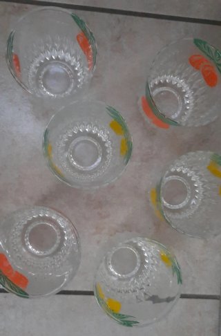 Set 6 Bicchieri Frutta Arancia Limone