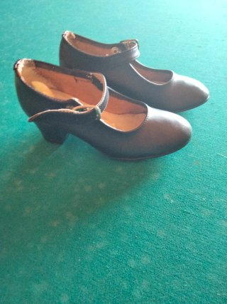 Zapatos Flamenca Niña Negros Talla 26