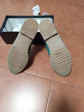 Zapatos planos BUONAROTTI mujer verdes